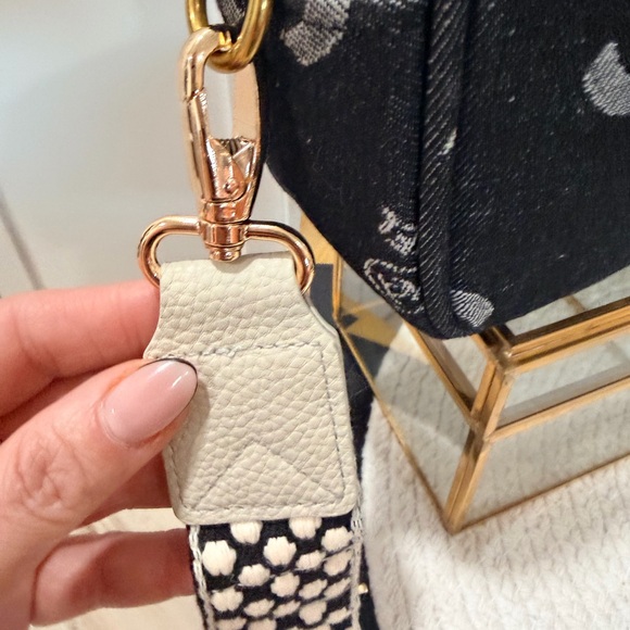 Chanel (Makeup/Novelty) Black Denim CC Crossbody with 2 removable straps! - New! - Picture 6 of 15